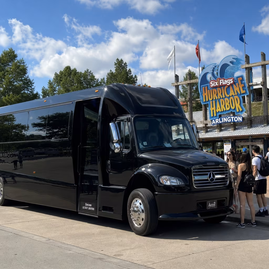 Rent a Bus to Hurricane Harbor Arlington