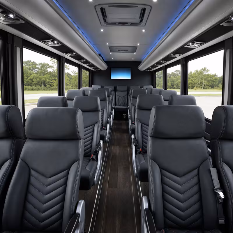 15-35 Passenger Minibus Interior