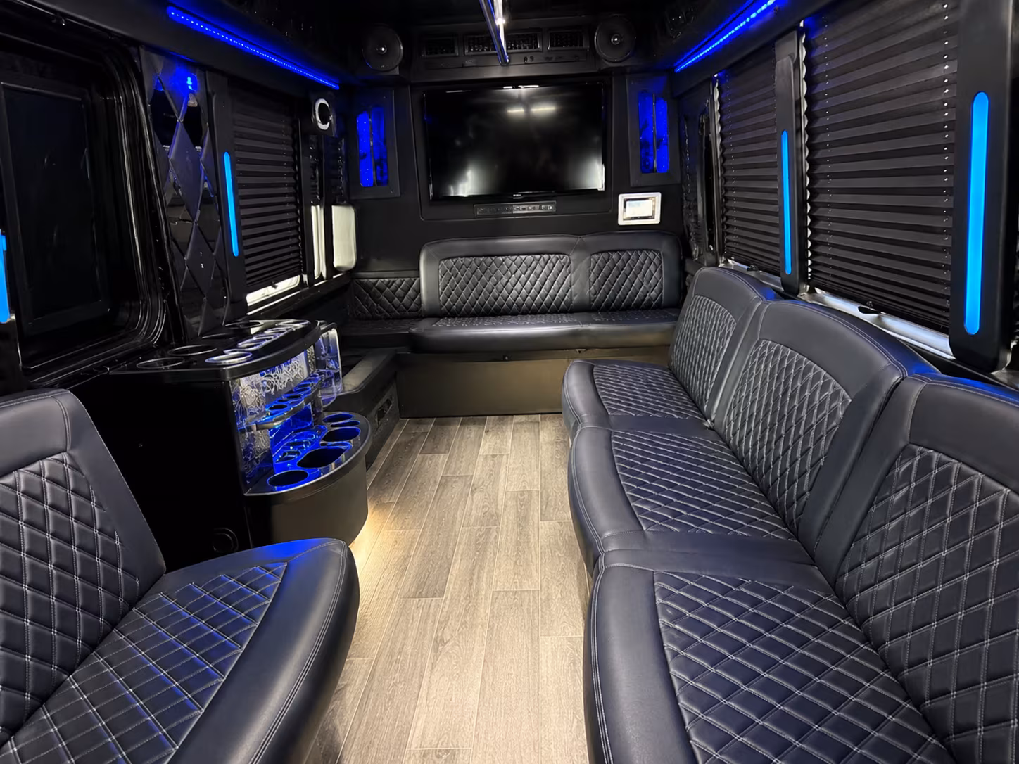 Arlington Birthday, Sweet 16, & Quinceañera Transportation party bus exterior