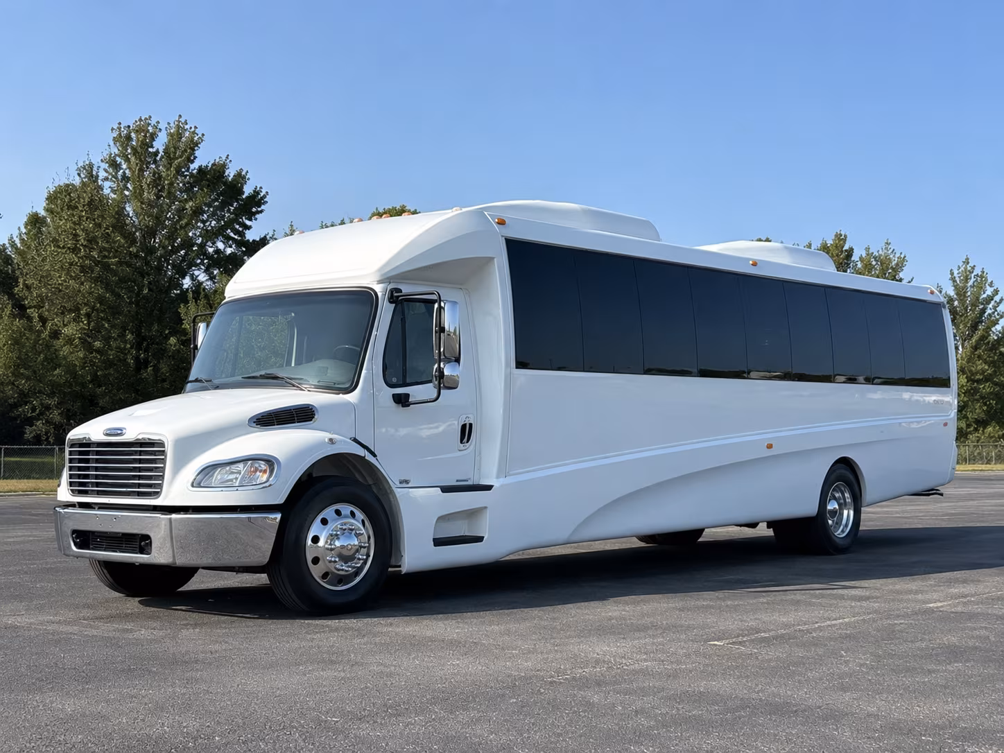 Arlington Private Event Transportation party bus exterior