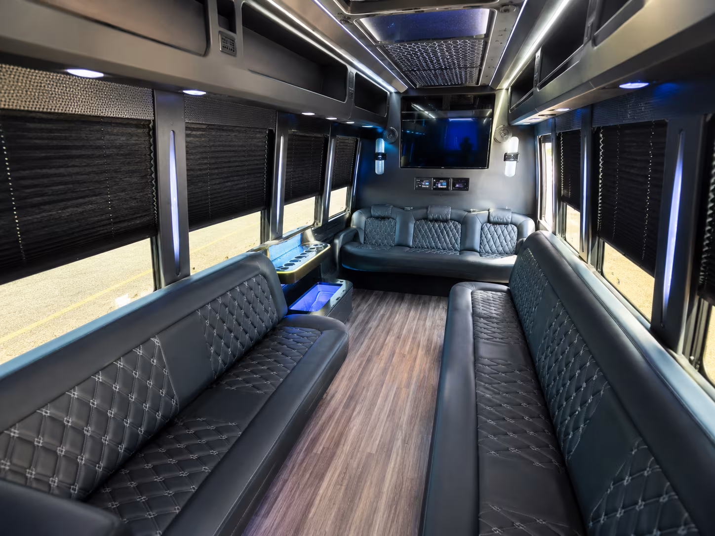 Arlington Prom & Homecoming Transportation party bus exterior