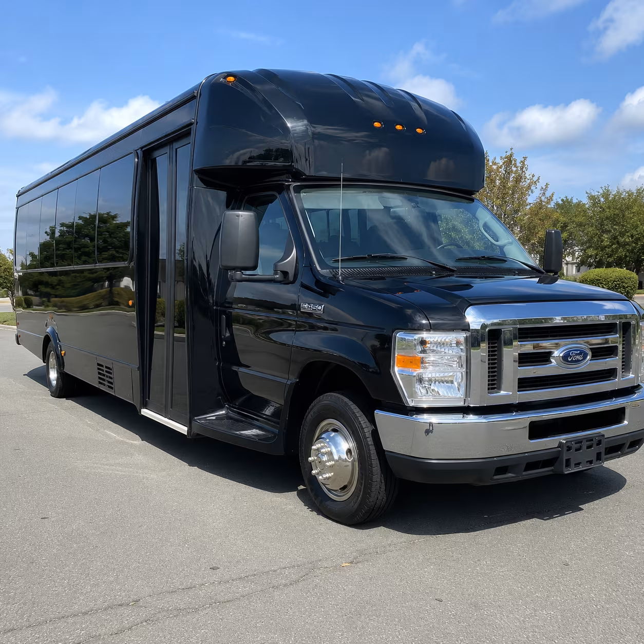 Arlington Sporting Event Transportation party bus interior