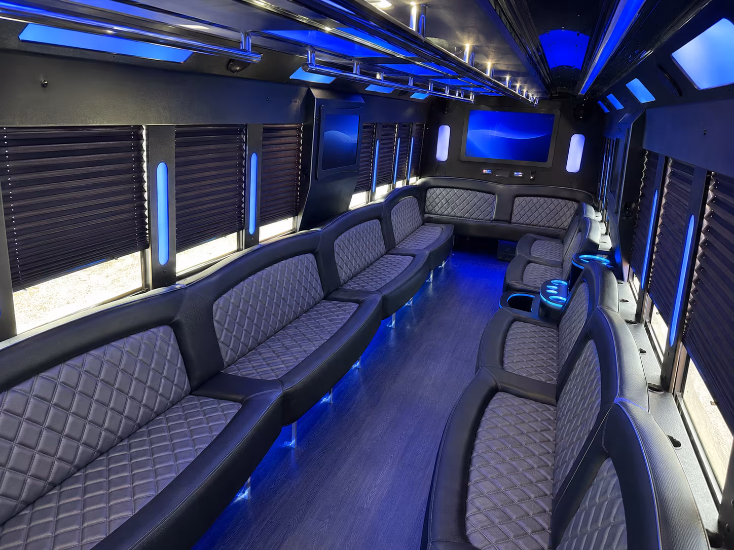 Arlington Sporting Event Transportation party bus exterior