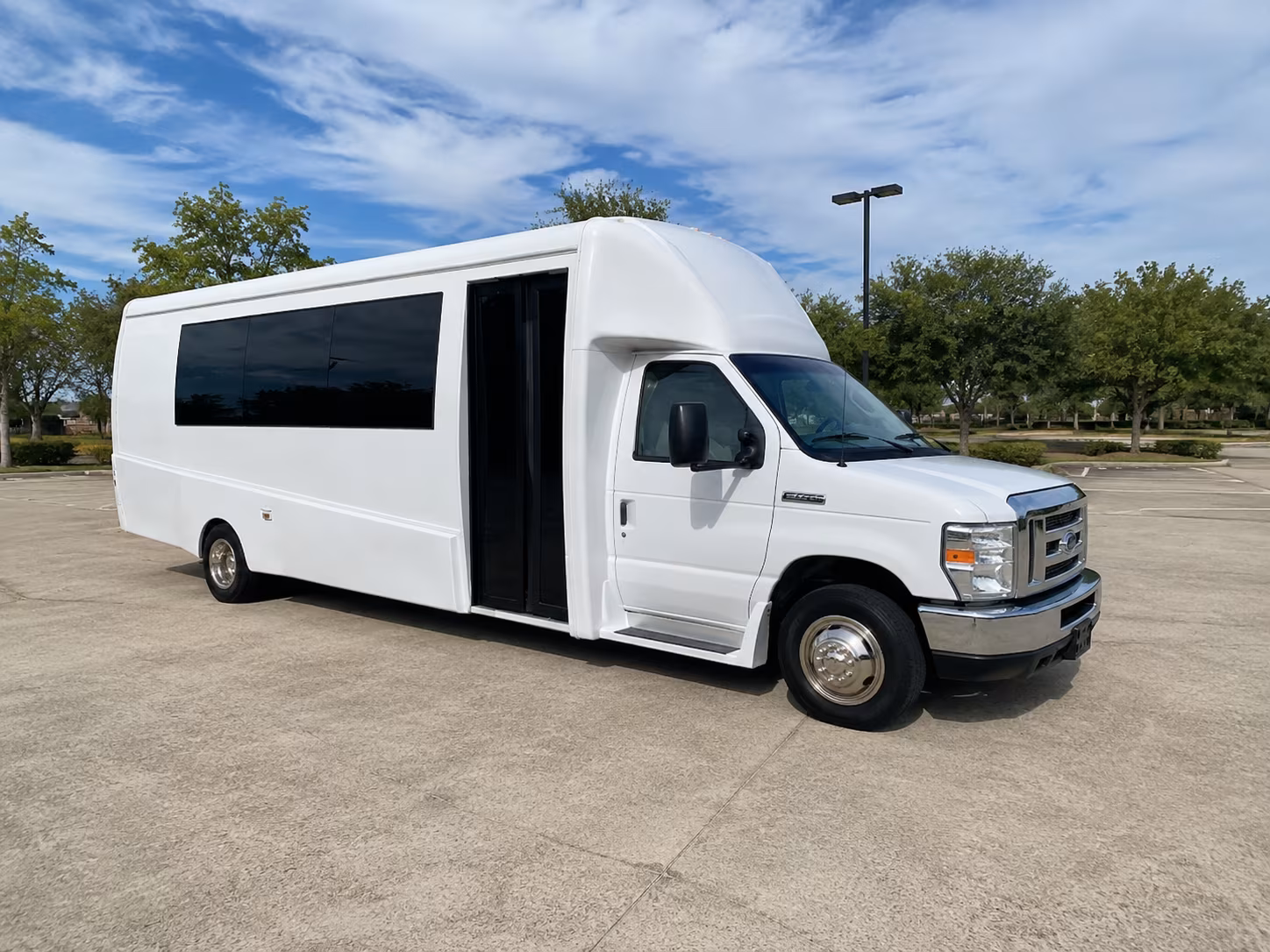 Arlington Wedding Transportation party bus exterior