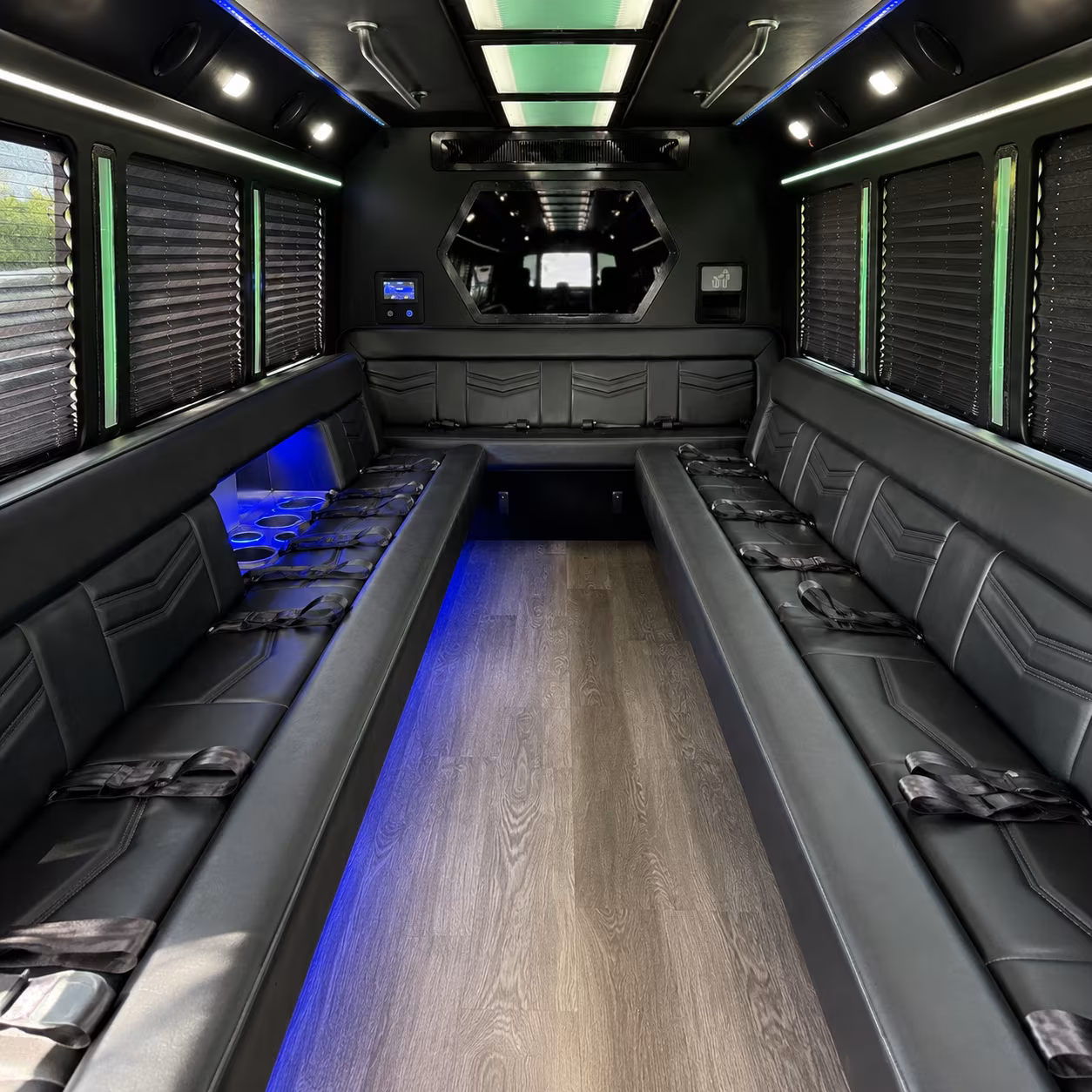 Arlington Wedding Transportation party bus exterior