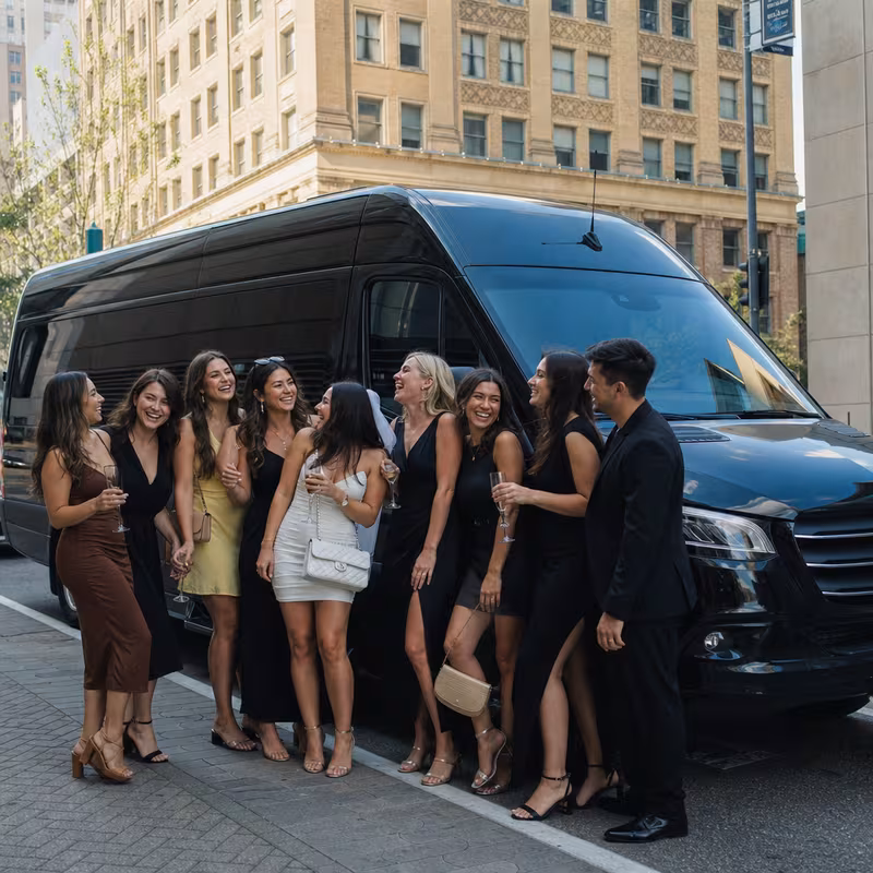 Arlington Bachelor & Bachelorette Transportation fleet vehicle