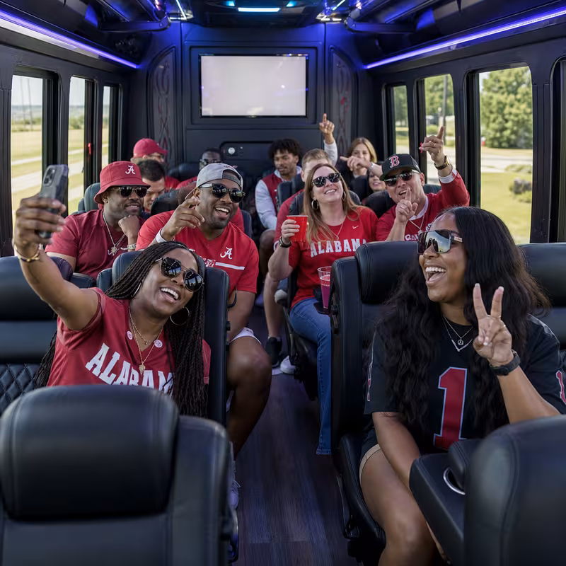 Arlington Sporting Event Transportation fleet vehicle