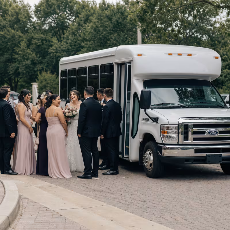 Arlington Wedding Transportation fleet vehicle