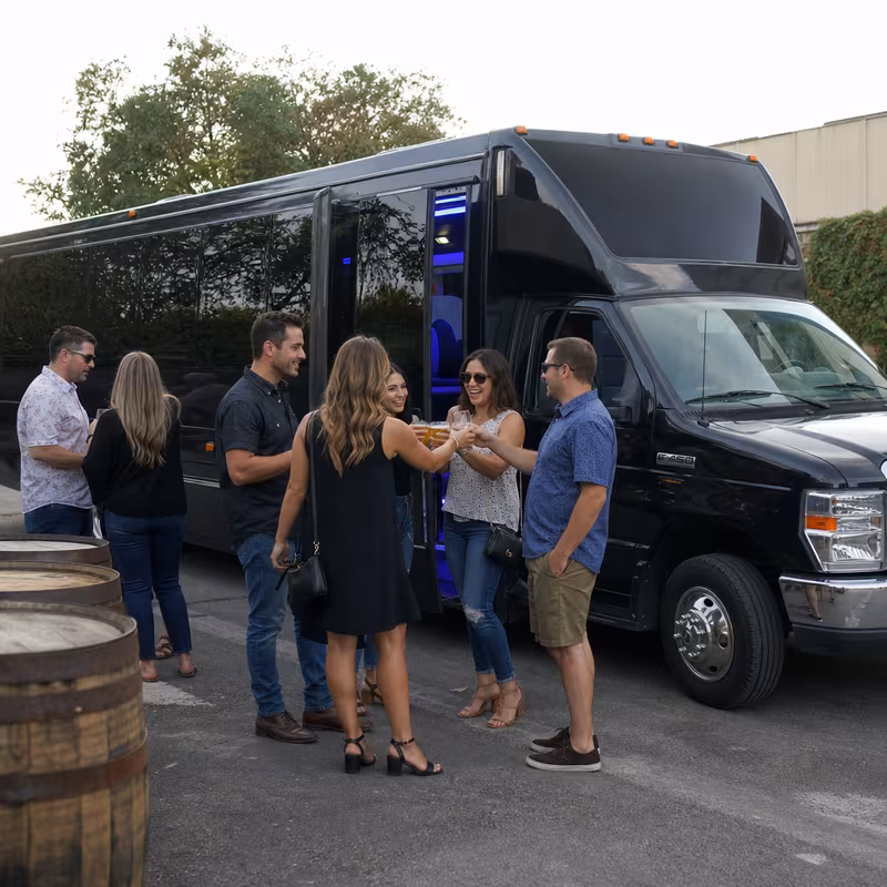 Arlington Winery & Brewery Tour Transportation fleet vehicle